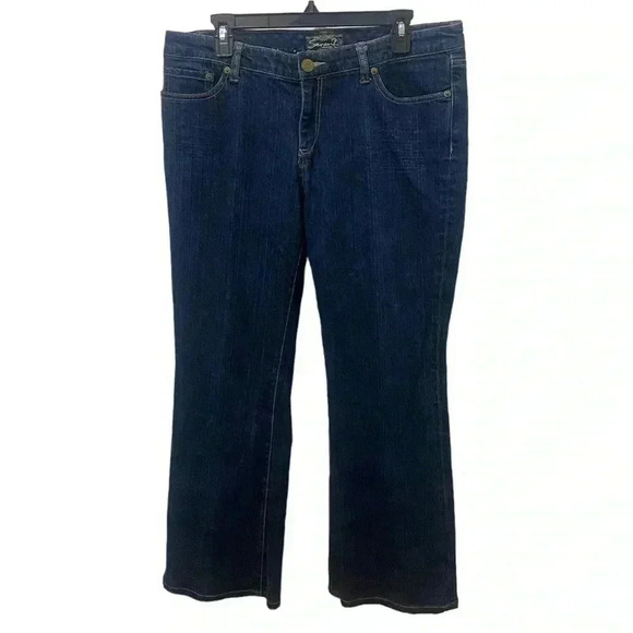 Seven 7 Dark Wash Flare Jeans Size 32 - Picture 1 of 5